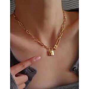 18k Gold Plated Stainless Steel Pendant Necklace